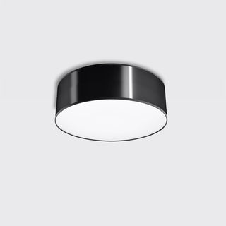 Black Ceiling Light - Minimalist Round Ceiling Lamp for Living Room Lighting