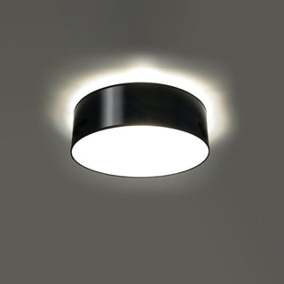 Black Ceiling Light - Minimalist Round Ceiling Lamp for Living Room Lighting