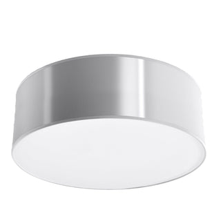 Minimalist Ceiling Light | Round Gray Lamp - Modern Living Room Lighting Fixture