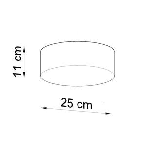 Minimalist Ceiling Light | Round Gray Lamp - Modern Living Room Lighting Fixture