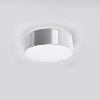 Minimalist Ceiling Light | Round Gray Lamp - Modern Living Room Lighting Fixture