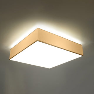 Square Ceiling Light - Minimalist White Modern Fixture for Living Room Lighting