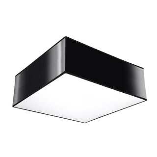 Black Ceiling Light – Minimalist Square Ceiling Lamp for Modern Living Room