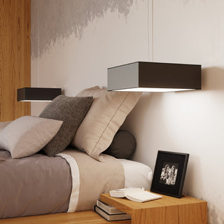 Black Ceiling Light – Minimalist Square Ceiling Lamp for Modern Living Room