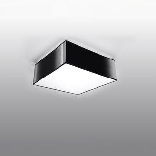 Black Ceiling Light – Minimalist Square Ceiling Lamp for Modern Living Room