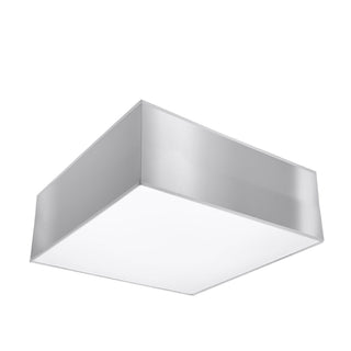 Gray Ceiling Light – Minimalist Square Ceiling Lamp for Living Room Lighting