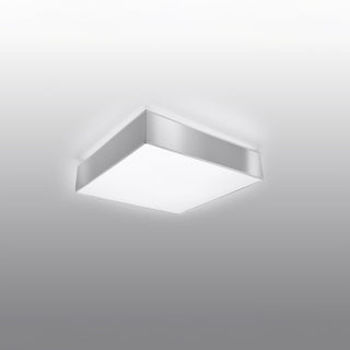 Gray Ceiling Light – Minimalist Square Ceiling Lamp for Living Room Lighting