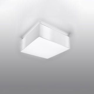 White Square Ceiling Light – Minimalist Modern Ceiling Fixture for Living Room
