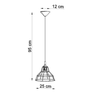 White Steel Pendant Light - Modern Cone Lamp | Scandinavian Lighting Fixture