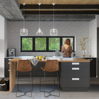 White Steel Pendant Light - Modern Cone Lamp | Scandinavian Lighting Fixture