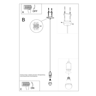 Black Pendant Light – Minimalist Pendant Lamp for Living Room Lighting