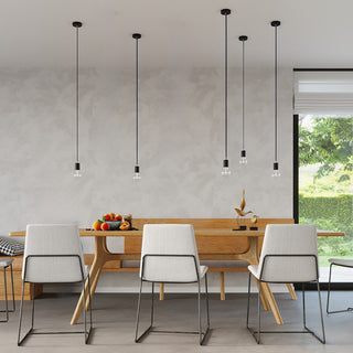 Black Pendant Light – Minimalist Pendant Lamp for Living Room Lighting