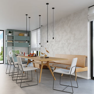 Black Pendant Light – Minimalist Pendant Lamp for Living Room Lighting