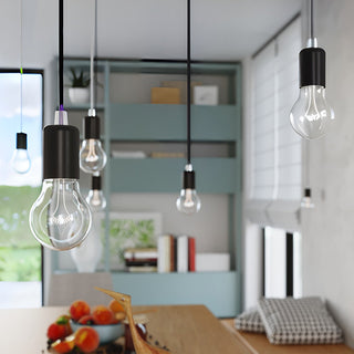 Black Pendant Light – Minimalist Pendant Lamp for Living Room Lighting