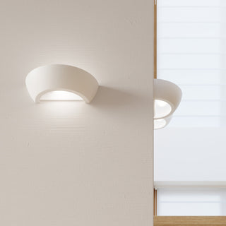 White Ceramic Wall Light – Modern Matte Ceramic Lamp | Lumavera Lighting