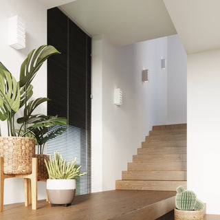 White Ceramic Wall Light – Contemporary Wall Sconce | Minimalist Light Design by Lumavera