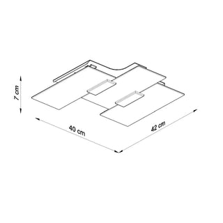 Modern Ceiling Light - White Glass Chrome Fixture with Soft Ambient Lighting