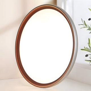 Round acrylic ceiling fixture brown LED – minimalist mounted