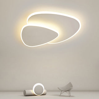 Geometric Nordic ceiling fixture, modern acrylic LED design