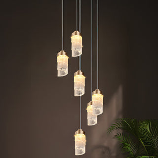 Acrylic warm ambient LED pendant — modern ceiling hanging fixture