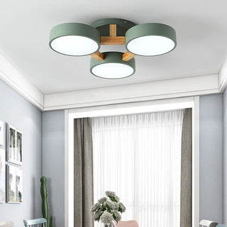 Acrylic multi-head ceiling lamp, modern diffused light design