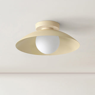 Metal round kitchen ceiling fixture, flush mount modern lighting