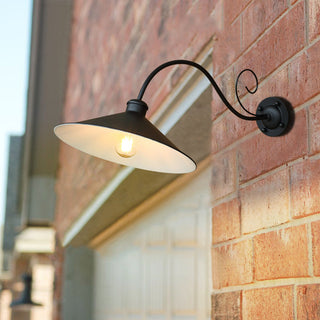 Vintage Metal Wall Light – Retro Outdoor Light With Iron Wall Sconce Finish