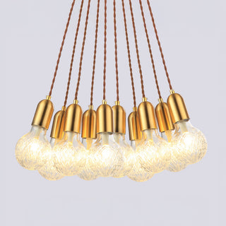 Modern LED pendant styled — sleek glass living room lamp