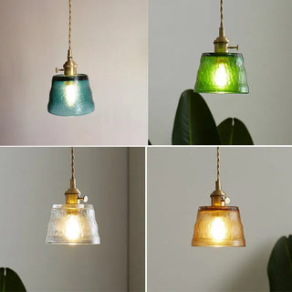 Suspension en verre - Suspension moderne au design simple en forme de coupe pour salon