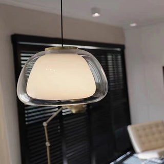 Glass pendant with adjustable length — Nordic dining room