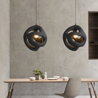 Kitchen island pendant top view — round ball modern fixture