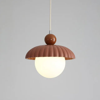 Suspension française – Petit plafonnier pour salon avec lumière chaude et luminaire en verre et fer forgé