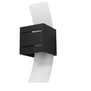 Modern Black Wall Lamp – Minimalist Wall Light Fixture | Elegant Living Room Lighting