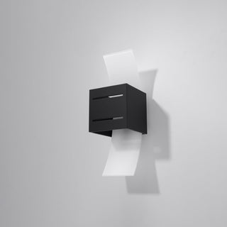 Modern Black Wall Lamp – Minimalist Wall Light Fixture | Elegant Living Room Lighting
