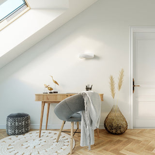 Modern Ceramic Wall Light | White Ceramic Lamp - Minimalist Wall Fixture by Lumavera
