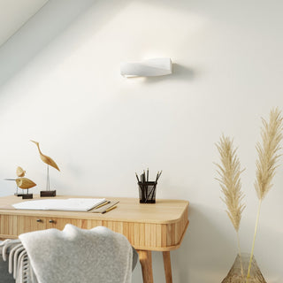 Modern Ceramic Wall Light | White Ceramic Lamp - Minimalist Wall Fixture by Lumavera