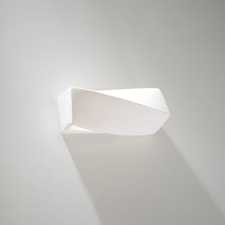 Modern Ceramic Wall Light | White Ceramic Lamp - Minimalist Wall Fixture by Lumavera