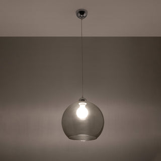 Glass Ball Pendant – Graphite Pendant Light With Soft Glow Lighting