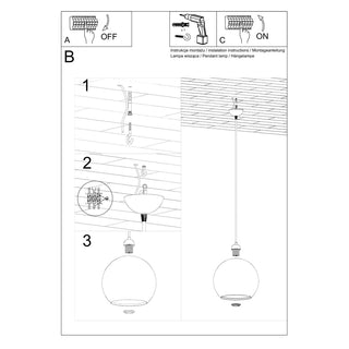 Red Glass Pendant Light – Minimalist Pendant Lamp With Warm Ambient Lighting