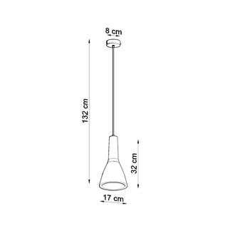 Suspension béton gris – Luminaire style loft avec abat-jour finition minérale