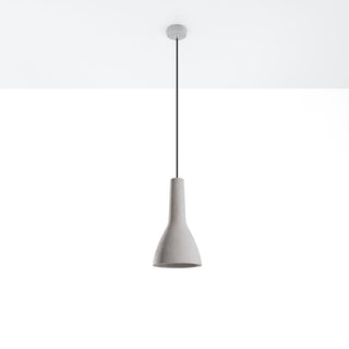 Suspension béton gris – Luminaire style loft avec abat-jour finition minérale