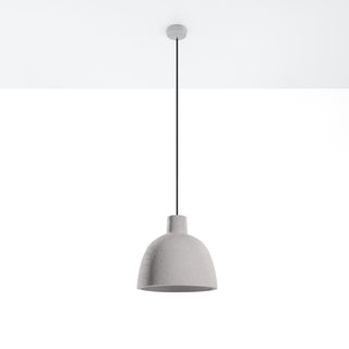 Industrial Pendant Light | Gray Concrete Lampshade - Chic Modern Pendant Lamp