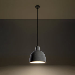 Industrial Pendant Light | Gray Concrete Lampshade - Chic Modern Pendant Lamp