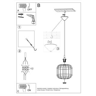 White Geometric Pendant Light – Adjustable Modern Ceiling Lamp for Living Room