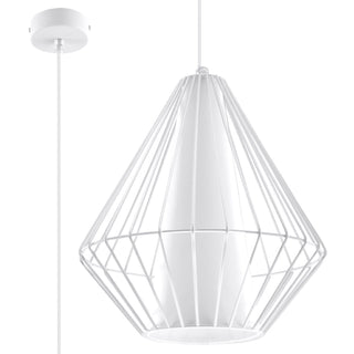 Adjustable Pendant Light – White Cone Lampshade Fixture | Modern Scandinavian Lighting