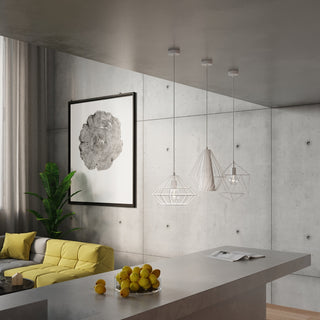 Suspension réglable – Luminaire conique blanc | Éclairage scandinave moderne