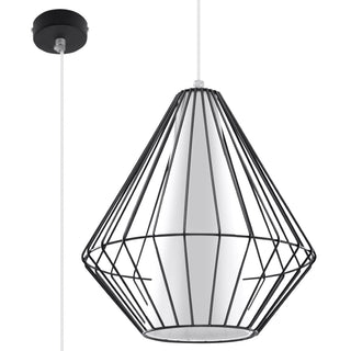 Suspension Cône Noire – Luminaire Suspendu Réglable pour Salon et Cuisine Modernes
