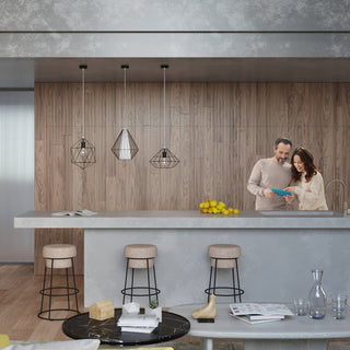 Suspension Cône Noire – Luminaire Suspendu Réglable pour Salon et Cuisine Modernes