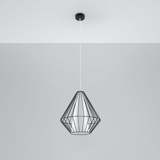 Suspension Cône Noire – Luminaire Suspendu Réglable pour Salon et Cuisine Modernes