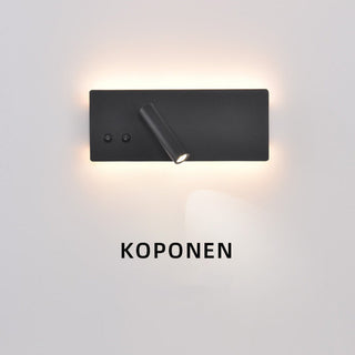 Modern reading lamp iron adjustable LED — bedside wall sconce
